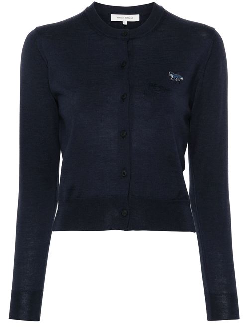 Fox patch regular cardigan MAISON KITSUNE | MW00507KT1036P492